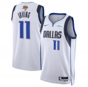 Cheap Men's Dallas Mavericks #11 Kyrie Irving White 2024 Finals Association Edition Stitched Basketball Jersey