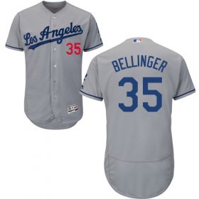 Wholesale Cheap Dodgers #35 Cody Bellinger Grey Flexbase Authentic Collection Stitched MLB Jersey