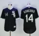 Wholesale Cheap White Sox #14 Paul Konerko Black Flexbase Authentic Collection Stitched MLB Jersey