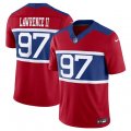 Wholesale Cheap Men's New York Giants #97 Dexter Lawrence II Century Red Alternate Vapor F.U.S.E. Limited Football Stitched Jersey