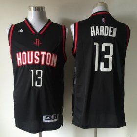 Wholesale Cheap Men\'s Houston Rockets #13 James Harden Revolution 30 Swingman 2015-16 New Black Jersey