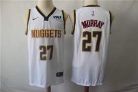 Wholesale Cheap Denver Nuggets 27 Jamal Murray White Nike Swingman Jersey