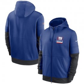 Wholesale Cheap New York Giants Nike Sideline Impact Lockup Performance Full-Zip Hoodie Royal