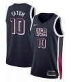 Cheap Men's USA Basketball #10 Jayson Tatum Navy 2024 Swingman Stitched Jersey