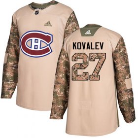 Wholesale Cheap Adidas Canadiens #27 Alexei Kovalev Camo Authentic 2017 Veterans Day Stitched NHL Jersey