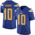 Wholesale Cheap Nike Chargers #10 Justin Herbert Electric Blue Youth Stitched NFL Limited Rush Jersey