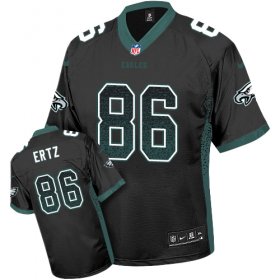 Wholesale Cheap Nike Eagles #86 Zach Ertz Black Alternate Men\'s Stitched NFL Elite Drift Fashion Jersey