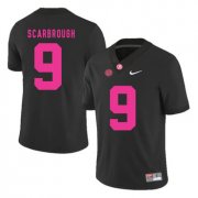 Wholesale Cheap Alabama Crimson Tide 9 Bo Scarbrough Black 2017 Breast Cancer Awareness College Football Jersey