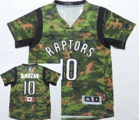 Wholesale Cheap Toronto Raptors #10 Demar DeRozan Revolution 30 Swingman 2014 New Camo Short-Sleeved Jersey