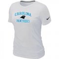 Wholesale Cheap Women's Nike Carolina Panthers Heart & Soul NFL T-Shirt White