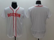 Wholesale Cheap Red Sox Blank White Flexbase Authentic Collection Alternate Home Stitched MLB Jersey