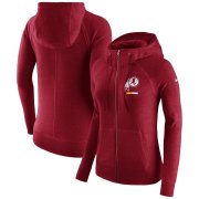 Wholesale Cheap Washington Redskins Nike Women's Gym Vintage Full-Zip Hoodie Burgundy