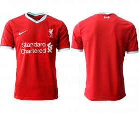 Wholesale Cheap Men 2020-2021 club Liverpool home aaa version blank red Soccer Jerseys