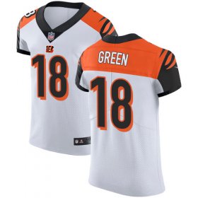 Wholesale Cheap Nike Bengals #18 A.J. Green White Men\'s Stitched NFL Vapor Untouchable Elite Jersey