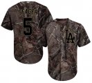 Wholesale Cheap Dodgers #5 Corey Seager Camo Realtree Collection Cool Base Stitched MLB Jersey