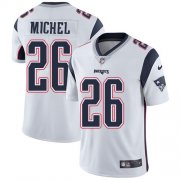 Wholesale Cheap Nike Patriots #26 Sony Michel White Men's Stitched NFL Vapor Untouchable Limited Jersey