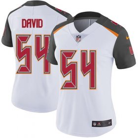 Wholesale Cheap Nike Buccaneers #54 Lavonte David White Women\'s Stitched NFL Vapor Untouchable Limited Jersey