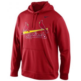 Wholesale Cheap St.Louis Cardinals Nike Men\'s KO Wordmark Perfomance Red MLB Hoodie