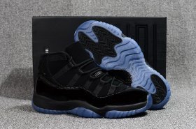 Wholesale Cheap Air Jordan 11 Retro Cap And Gown Black/Blue