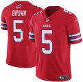 Cheap Men's Buffalo Bills #5 Anthony Brown Red 2024 Vapor Untouchable Limited Football Stitched Jersey