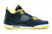 Wholesale Cheap Air Jordan 4 2016 Spring Black/yellow-white