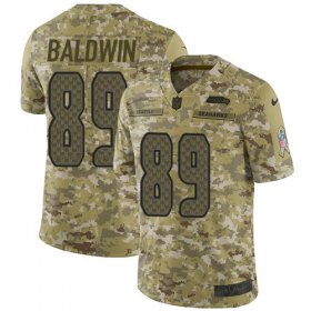 Wholesale Cheap Nike Seahawks #89 Doug Baldwin Camo Youth Stitched NFL Limited 2018 Salute to Service Jersey