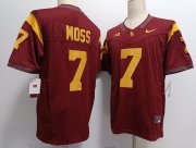 Cheap Men's USC Trojans #7 Miller Moss 2023 F.U.S.E. Red Stitched Jersey