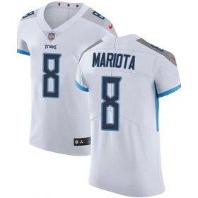 Wholesale Cheap Nike Titans #8 Marcus Mariota White Men\'s Stitched NFL Vapor Untouchable Elite Jersey