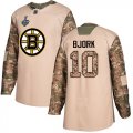 Wholesale Cheap Adidas Bruins #10 Anders Bjork Camo Authentic 2017 Veterans Day Stanley Cup Final Bound Stitched NHL Jersey