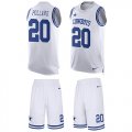 Wholesale Cheap Nike Cowboys #20 Tony Pollard White Men's Stitched NFL Limited Tank Top Suit Jersey