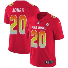 Wholesale Cheap Nike Dolphins #20 Reshad Jones Red Youth Stitched NFL Limited AFC 2018 Pro Bowl Jersey