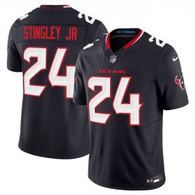 Cheap Men\'s Houston Texans #24 Derek Stingley Jr. Navy 2024 Vapor F.U.S.E. Limited Football Stitched Jersey