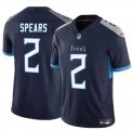 Cheap Men's Tennessee Titans #2 Tyjae Spears Navy 2024 F.U.S.E. Vapor Limited Stitched Football Jersey