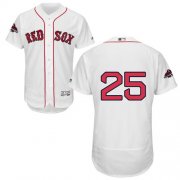 Wholesale Cheap Red Sox #25 Steve Pearce White Flexbase Authentic Collection 2018 World Series Champions Stitched MLB Jersey