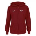 Wholesale Cheap Nike Kansas City Chiefs Ladies Tailgater Full Zip Hoodie Red