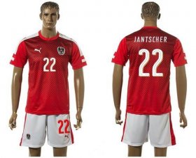 Wholesale Cheap Austria #22 Jantscher Red Home Soccer Country Jersey