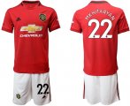 Wholesale Cheap Manchester United #22 Mkhitaryan Red Home Soccer Club Jersey