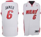 Wholesale Cheap Miami Heat #6 LeBron James Revolution 30 Swingman White Jersey