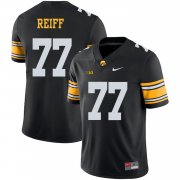 Wholesale Cheap Iowa Hawkeyes 77 Riley Reiff Black College Football Jersey