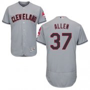 Wholesale Cheap Indians #37 Cody Allen Grey Flexbase Authentic Collection Stitched MLB Jersey