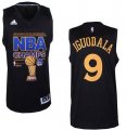 Wholesale Cheap Men's Golden State Warriors #9 Andre Iguodala Revolution 30 Swingman 2015 Champions Fashion Black Jersey