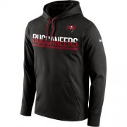 Wholesale Cheap Men's Tampa Bay Buccaneers Nike Pewter Sideline Circuit Pullover Performance Hoodie