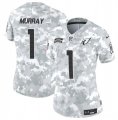 Cheap Women's Arizona Cardinals #1 Kyler Murray 2024 F.U.S.E Arctic Camo Salute To Service Limited Stitched Football Jersey(Run Small)