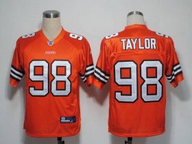 Wholesale Cheap Browns #98 Phil Taylor Orange Stitched NFL Jersey