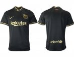 Wholesale Cheap Men 2020-2021 club Barcelona away aaa version blank black Soccer Jerseys