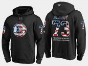 Wholesale Cheap Bruins #73 Charlie Mcavoy NHL Banner Wave Usa Flag Black Hoodie