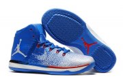 Wholesale Cheap Men's Air Jordan 31 Shoes Blue/grey-red