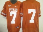 Wholesale Cheap Texas Longhorns #7 Garrett Gilbert Orange Jersey