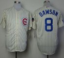 Wholesale Cheap Cubs #8 Andre Dawson Cream 1969 Turn Back The Clock Stitched MLB Jersey