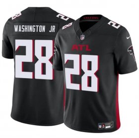 Cheap Men\'s Atlanta Falcons #28 Carlos Washington Jr Black 2024 F.U.S.E Vapor Untouchable Limited Football Stitched Jersey